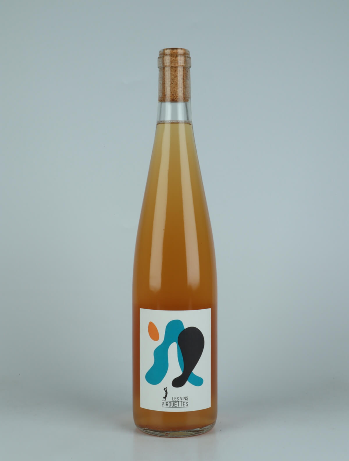 A bottle 2023 Eros Orange wine from Les Vins Pirouettes, Alsace in France