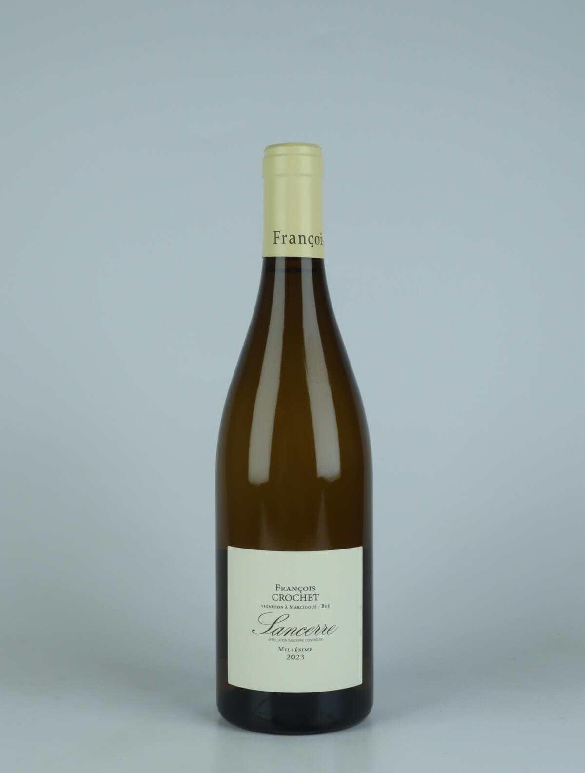 A bottle 2023 Sancerre Blanc White wine from François Crochet, Loire in France